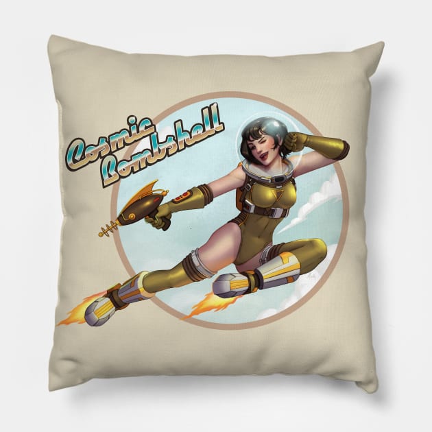 Cosmic Bombshell Pillow by mauriciomorali