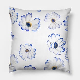 blue flowers Pillow