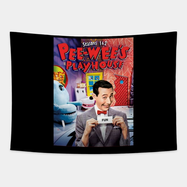 Pee Wee's Playhouse Fun Tapestry by Nickoliver