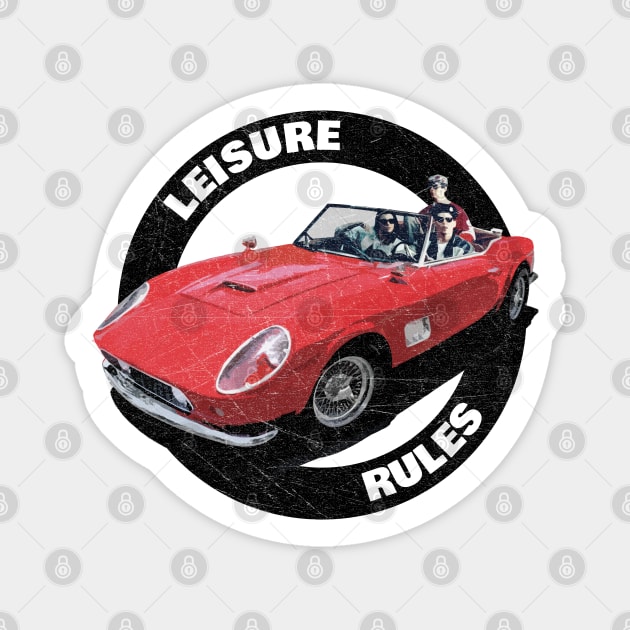 Leisure Rules - Distressed Magnet by NeuLivery