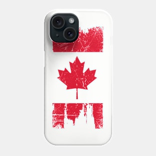 Canadian Flag - Variant - Red - Distressed Phone Case