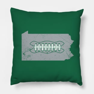 PA Football - White/Green Pillow