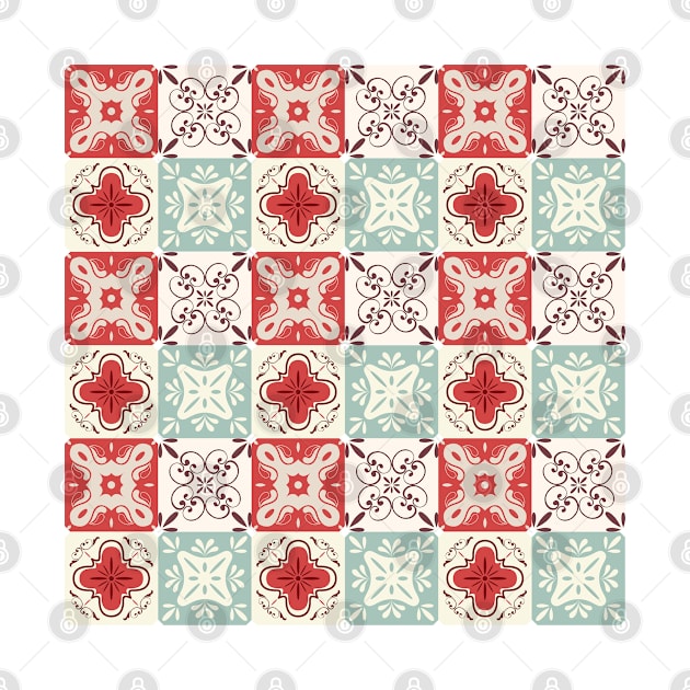 Azulejo #15- vector Portuguese Moorish pattern by GreekTavern