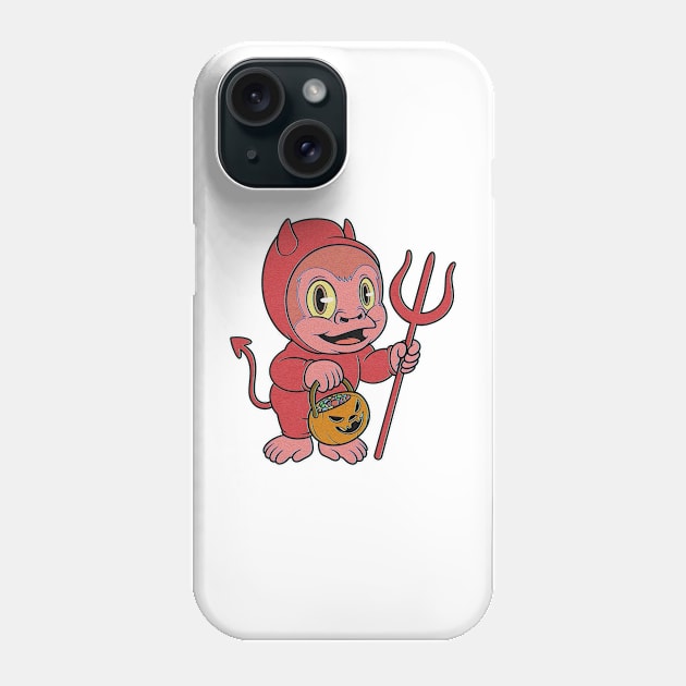 gorilla devil Phone Case by Ninja banana