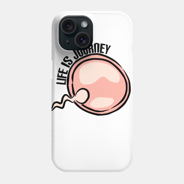 Life Is Journey Phone Case by 3DaysOutCloth