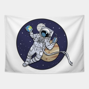 Astronaut in space Tapestry