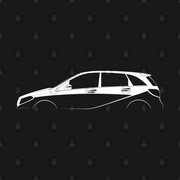 Mercedes-Benz B-Class (W246) Silhouette by Car-Silhouettes