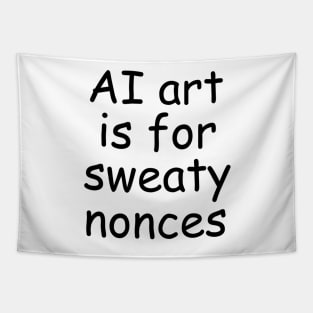 anti AI art Tapestry