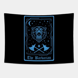 D&d Barbarian Class Tarot Card Tapestry