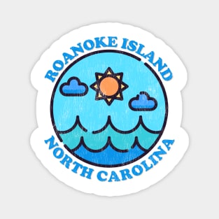 Roanoke Island, NC Summertime Vacationing Ocean Skyline Magnet