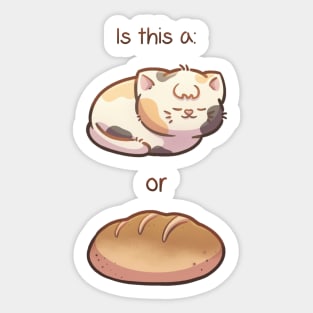 Kawaii Bread Cat Sticker for Sale by Lily mae