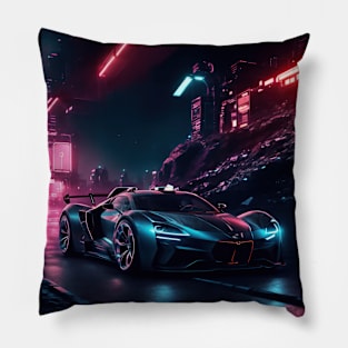 Underground Velocity Sports Car Pillow