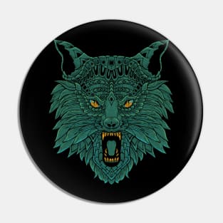 Wolf Ornate Pin