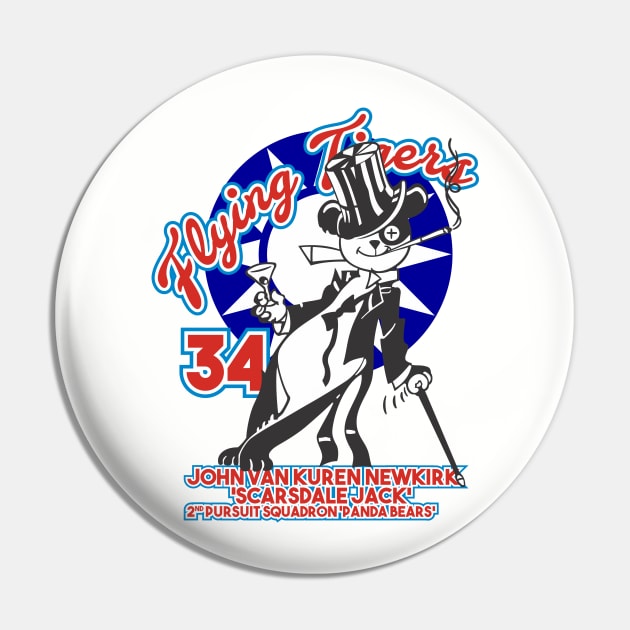 Jack Newkirk - 34 - Flying Tigers Pin by MBK