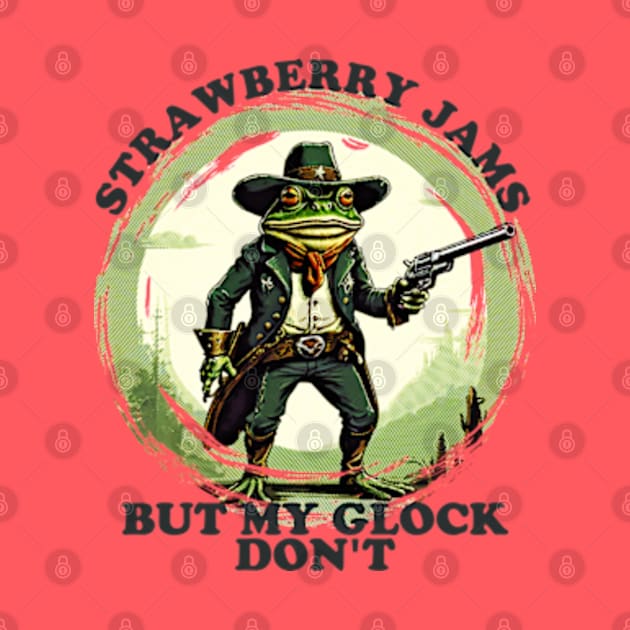 Strawberry Jams But My Glock Don't Funny Frog by Swot Tren