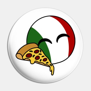 italyball and food chibi Pin