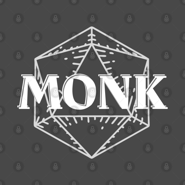 Monk Class DnD D20 Symbol by DungeonDesigns