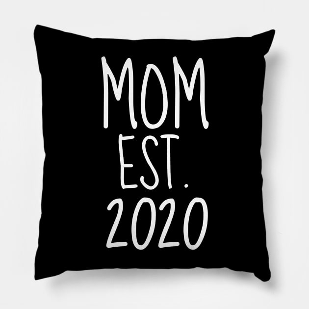 mom est. 2020 Pillow by mdr design