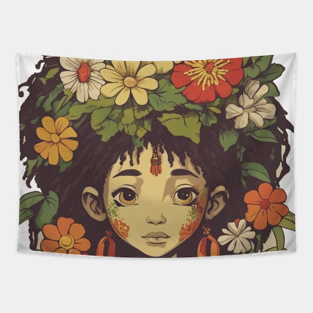 Flower Child Tapestry by PlushFutura