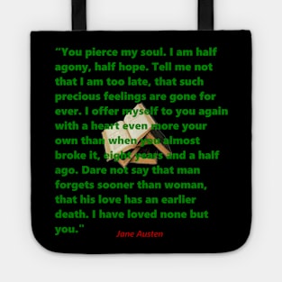 Jane Austen Quote Tote