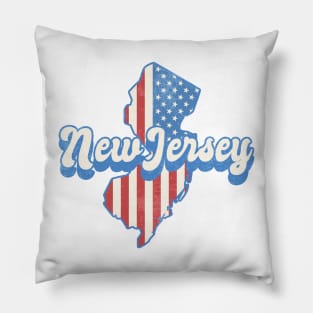 Patriotic New Jersey Pillow