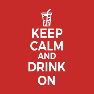 Keep Calm and Drink On Boba Tea T-Shirt