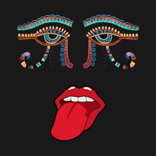 EGYPTIAN EYES WITH TONGUE STICKING OUT T-Shirt