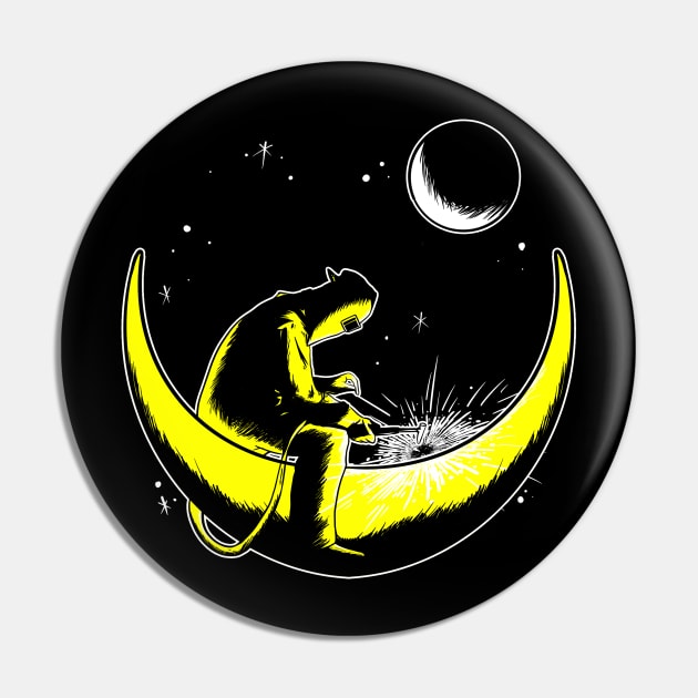 Welder Neon Moon Pin by damnoverload