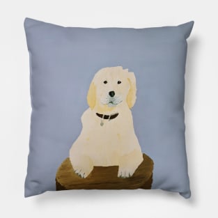 Cute and Cuddly Dog Print Pillow