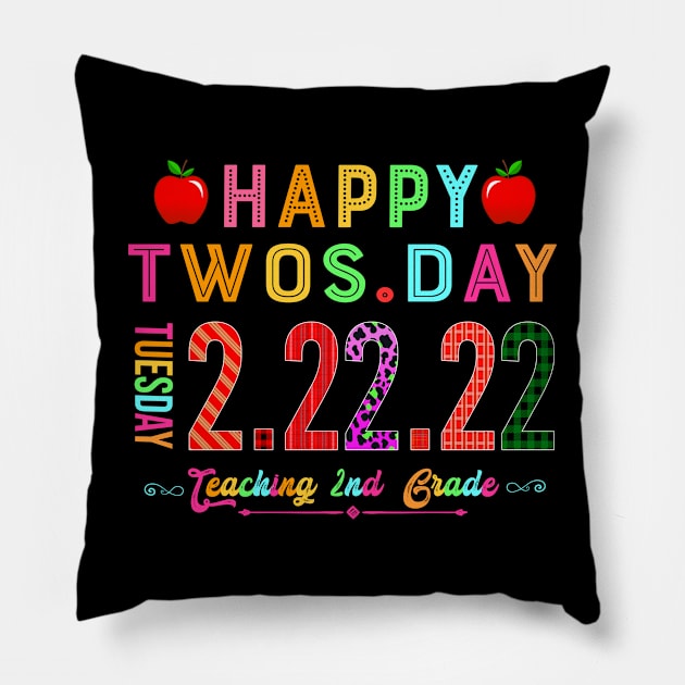 Teaching 2nd Grade On Twosday, 2-22-22, 22nd February 2022 Pillow by DUC3a7