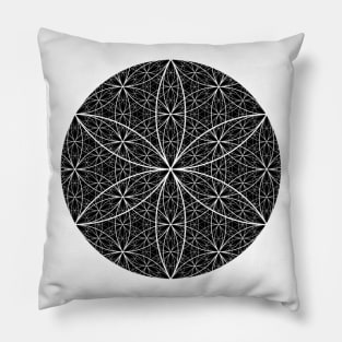 Dimensional Flower of Life 3 - On the Back of Pillow