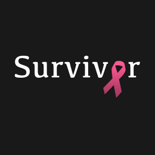 Breast Cancer Survivor Shirt with Pink Ribbon T-Shirt