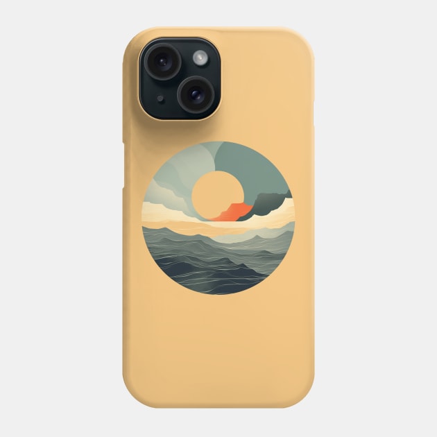 Empty Seethrough Circle Waves and Nature Urban Style Phone Case by yambuto