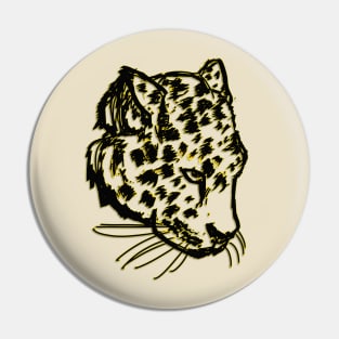 Cheetah print design Pin