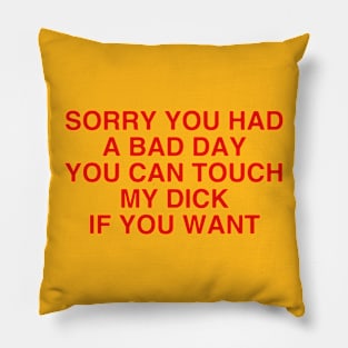 Forgive me fo a bad day Pillow