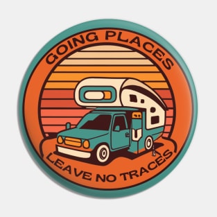 Going Places Leave No Traces Pin