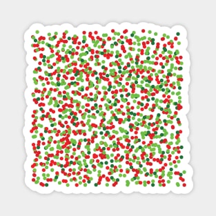 Color Rain Christmas Colors Magnet