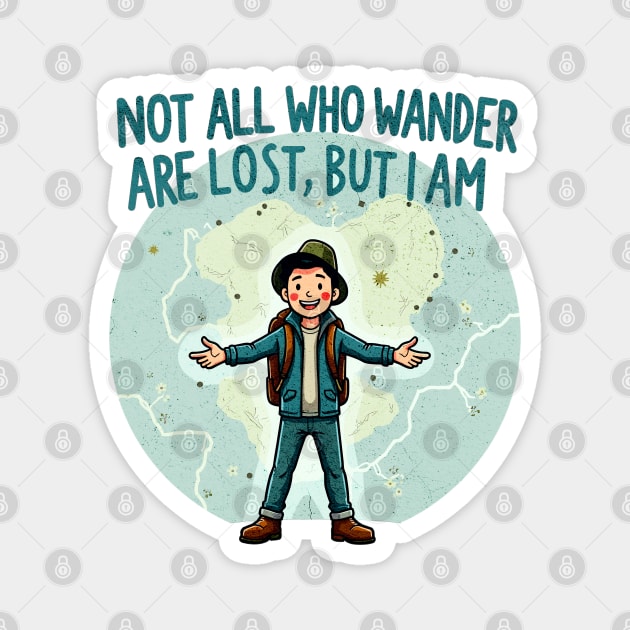 Lost Traveler Magnet by WarFX Designs