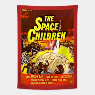 Classic Science Fiction Movie Poster - The Space Children Tapestry