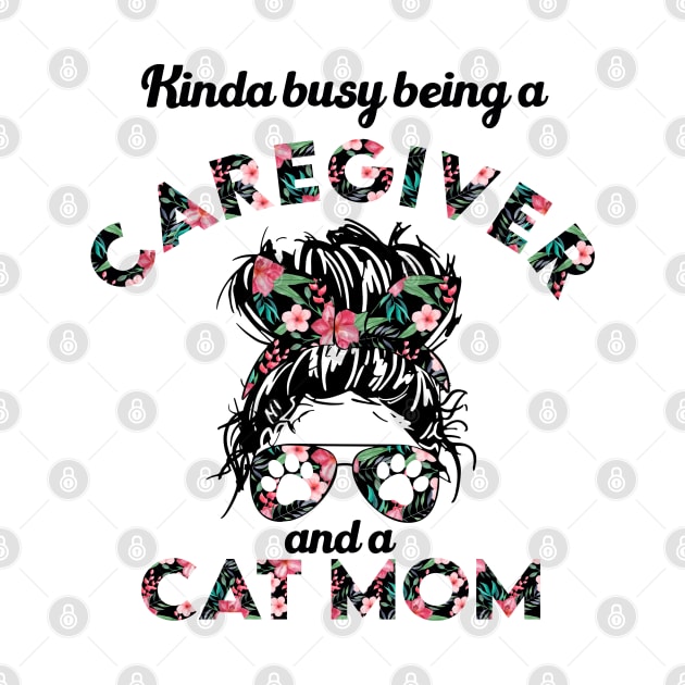 Caregiver cat mom funny gift . Perfect present for mother dad friend him or her by SerenityByAlex