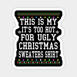 ugly christmas sweater family Magnet