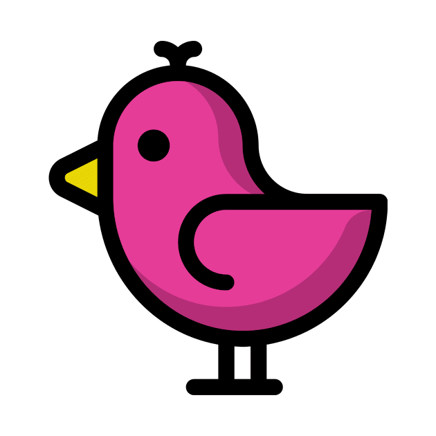 Little Big Bird Birdie Pink by BradleyHeal