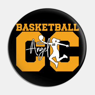 Basketball Angel v2 Pin