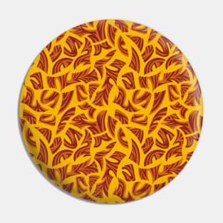 Ethnic Tribal Pattern Orange Brown Yellow Pin