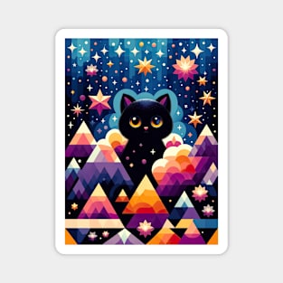 Sparkling Cat Cute Cat Tee Magnet