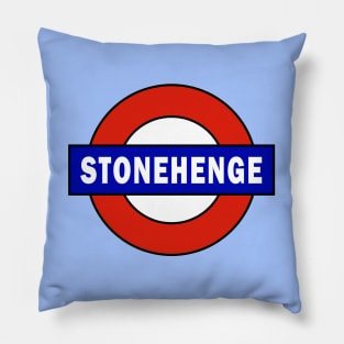 Stonehenge Train Station Pillow