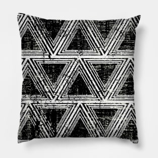 Geometric Grunge Pillow