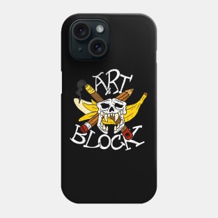 art block, the artist struggle, now as band logo. Phone Case