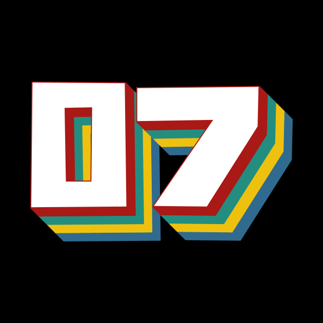 Number 7 by n23tees