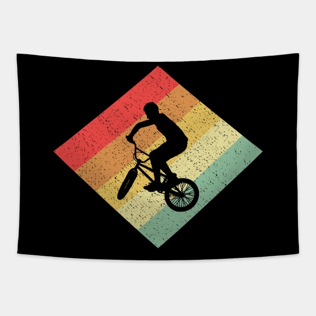 Retro Vintage 80s BMX Gift For BMX Riders Tapestry by OceanRadar